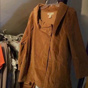 Shade/velvet feel jacket